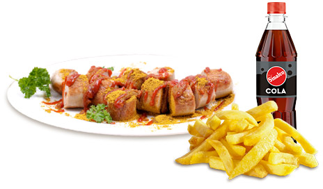 Produktbild Currywurst Menü