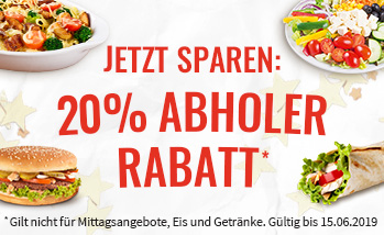 Hol dir den Abholerrabatt