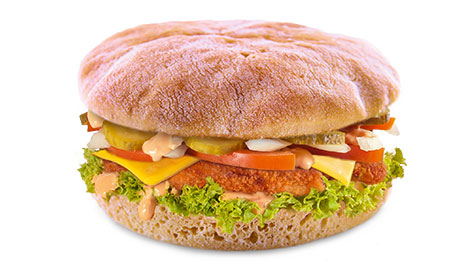 Produktbild Crunchy Chicken-Cheeseburger