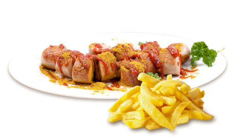 Produktbild Currywurst mit Pommes